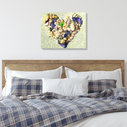 hart van de natuur canvas afdruk (Insitu (Slaapkamer))