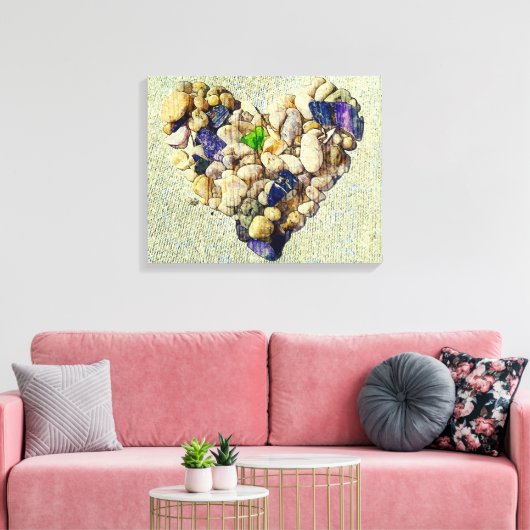 hart van de natuur canvas afdruk (Insitu (Woonkamer))