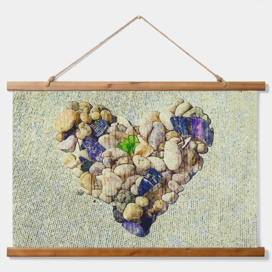hart van de natuur hangend wandkleed (Voorkant)