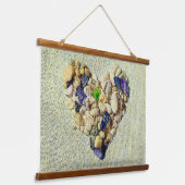 hart van de natuur hangend wandkleed (Gebogen)