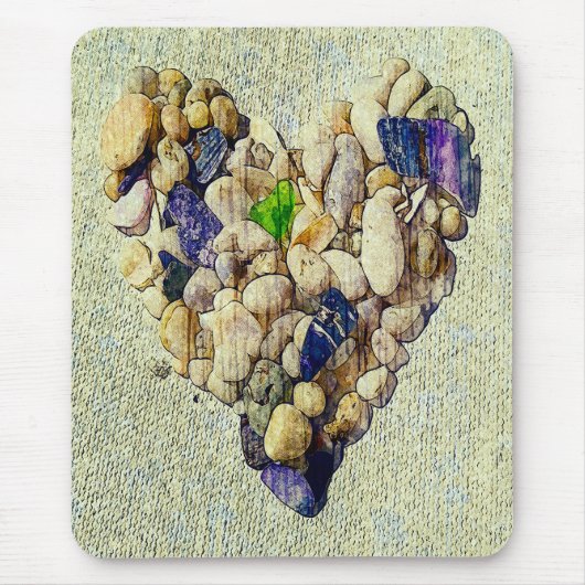 hart van de natuur muismat (Voorkant)