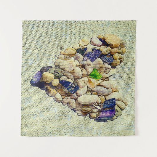 hart van de natuur wandkleed (Voorkant (horizontaal))