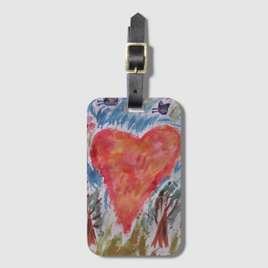 Hart van de planeet bagagelabel (Voorkant (verticaal))