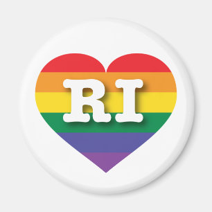 Hart van de Regenboog van de Trots van Rhode Magneet