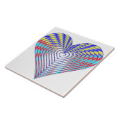 Hart van de regenboogstapel tegeltje (Zijkant)