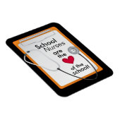 Hart van de School Verpleegkundige's Day Magnet Magneet (Rechterzijde)