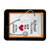 Hart van de School Verpleegkundige's Day Magnet Magneet (Horizontaal)