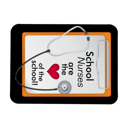 Hart van de School Verpleegkundige's Day Magnet Magneet (Horizontaal)