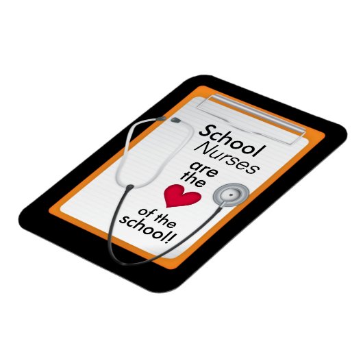 Hart van de School Verpleegkundige's Day Magnet Magneet (Linkerzijde)