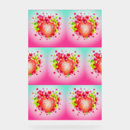 Hart van de stralende vreugde van mama acryl bord