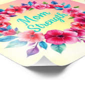 Hart van de stralende vreugde van mama foto afdruk (Hoek)