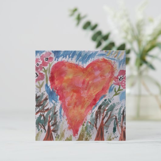 Hart van de vlakke Kaart (Staand voorkant)