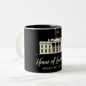 Hart van de Vrijheid Tweekleurige Koffiemok (Voorkant links)