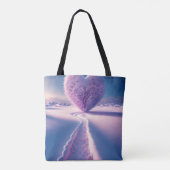Hart van de winter tote bag (Achterkant)