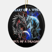hart van de wolfsoep van een draak - wolkendraak - keramisch ornament (Links)
