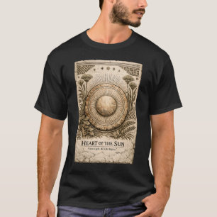 Hart van de Zon Zonne Schijf Oud Afrika T-shirt
