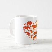 Hart van dieren, Cadeau voor dierenliefhebbers Koffiemok (Voorkant links)