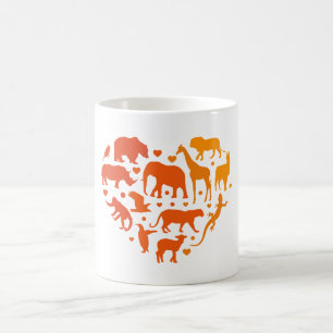 Hart van dieren, Cadeau voor dierenliefhebbers Koffiemok