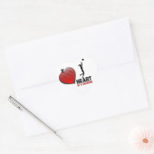 Hart van een Champion Dames Basketbal Stickers (Envelop)