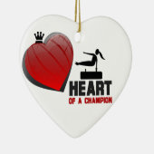 Hart van een Champion Gymnastiek Keramisch Ornament (Rechts)