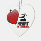 Hart van een Champion Gymnastiek Keramisch Ornament (Links)