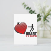 Hart van een Champion Running Briefkaart (Staand voorkant)