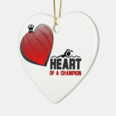 Hart van een Champion Swimming Ornament (Links)