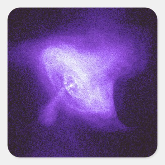 Hart van een Crab Nebula Classic Round Sticker (Voorkant)