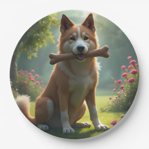 Hart Van Een Hond – Getrouwe Hondenportret Kunstpa Papieren Bordje