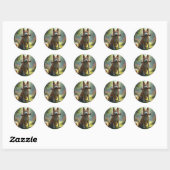 Hart Van Een Hond - Ronde Sticker (Vel)