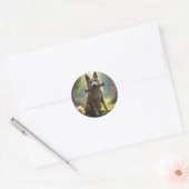 Hart Van Een Hond - Ronde Sticker (Envelop)