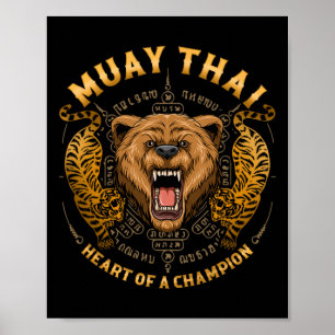 Hart Van Een Kampioen - Kickboksen en Muay Thai Gr Poster