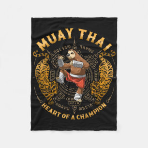 Hart Van Een Kampioen - Kickboksen En Muay Thai Le Fleece Deken