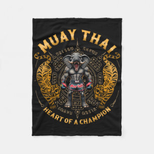 Hart Van Een Kampioen - Kickboksen En Muay Thai Ol Fleece Deken