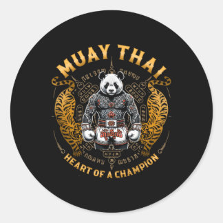Hart Van Een Kampioen - Kickboksen En Muay Thai Pa Ronde Sticker