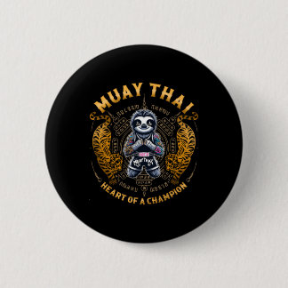 Hart Van Een Kampioen - Kickboksen En Muay Thai Sn Ronde Button 5,7 Cm