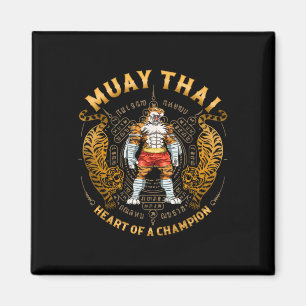Hart Van Een Kampioen - Kickboksen En Muay Thai Tr Magneet
