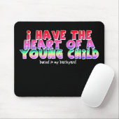 Hart van een kind Funny Mousepad Humor Muismat (Met muis)