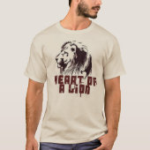 Hart van een leeuw t-shirt (Voorkant)