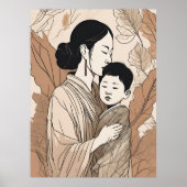 Hart van een moeder poster (Voorkant)