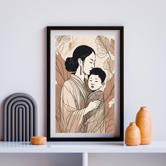 Hart van een moeder poster