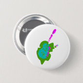 Hart van een muzikant ronde button 5,7 cm (Voorkant /achterkant)