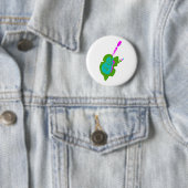Hart van een muzikant ronde button 5,7 cm (In situ)