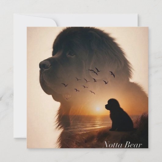 Hart van een Newfoundland  Kaart (Voorkant)