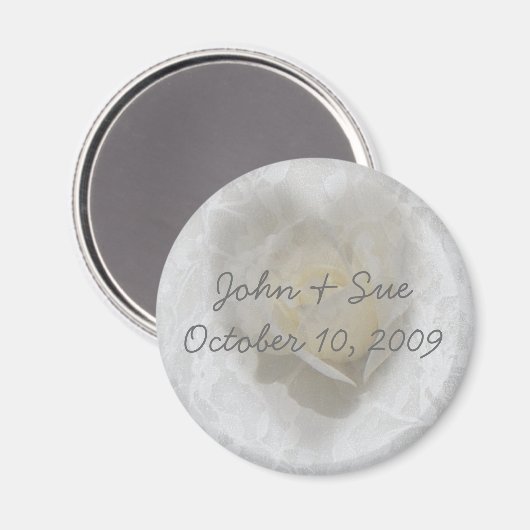 Hart van een Roos Magneet (Voorkant / Achterkant)