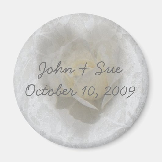 Hart van een Roos Magneet (Voorkant)