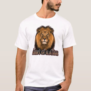 Hart van een T-shirt met lionachtig Man