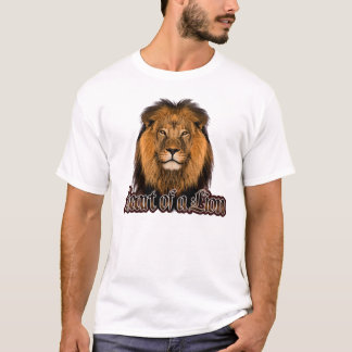 Hart van een T-shirt met lionachtig Man