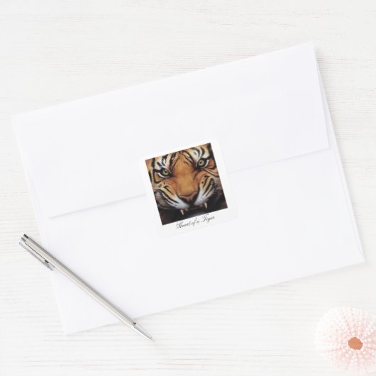 Hart van een Tiger Stickers (Envelop)