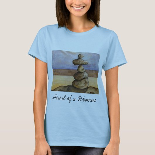 Hart van een vrouw t-shirt (Voorkant)